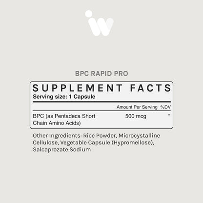 BPC RAPID PRO - 500MCG CAPSULES