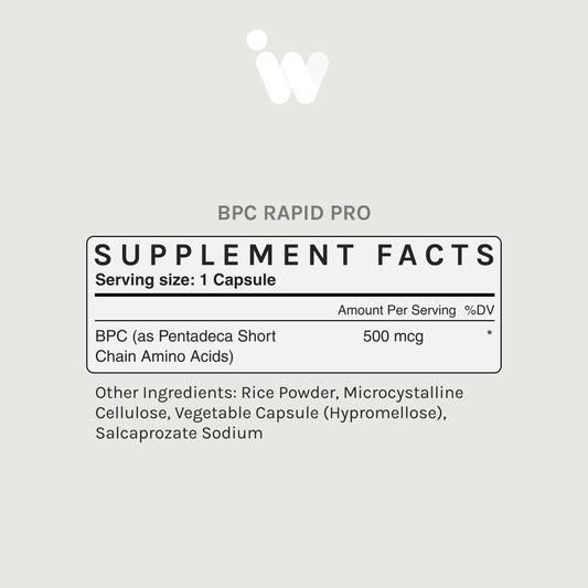 BPC RAPID PRO - 500MCG CAPSULES
